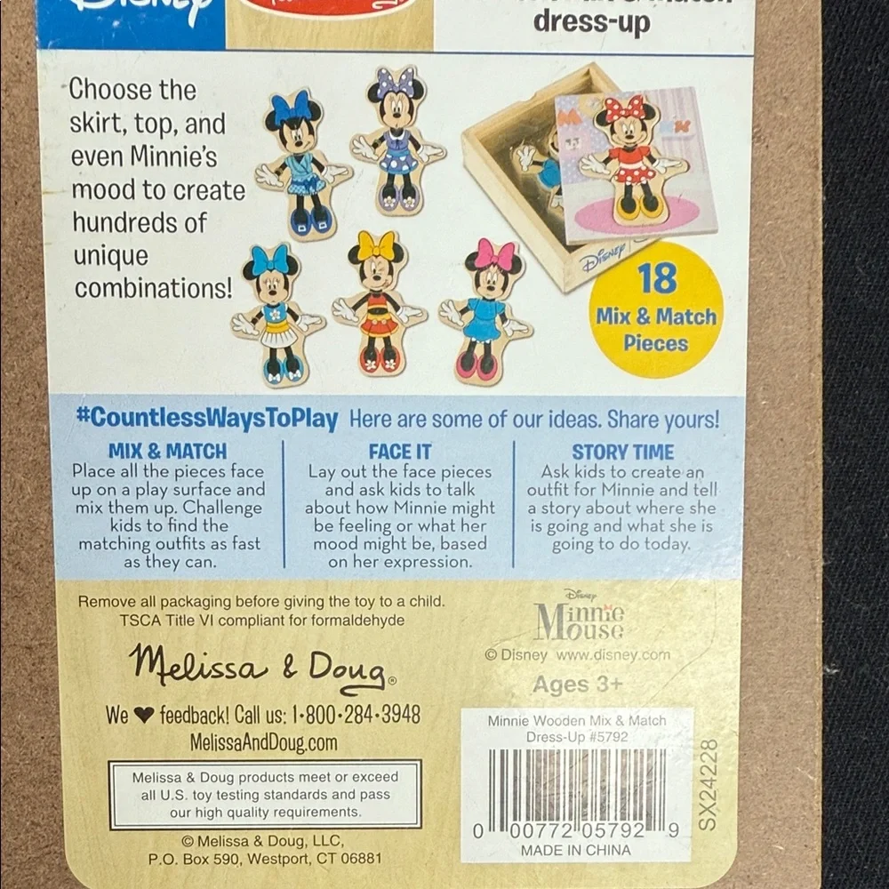 Melissa & Doug Minnie Mouse Wooden Puzzle - Vibrant Colors